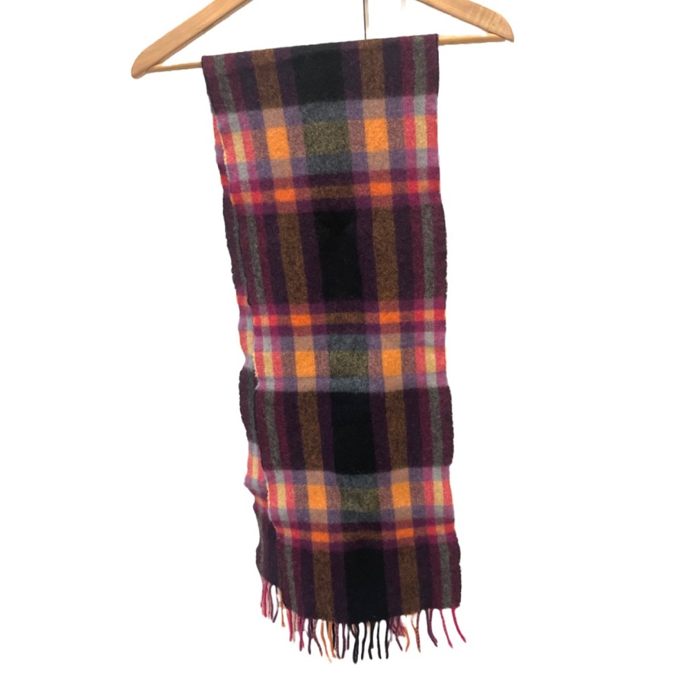 Edinburgh 100% lambswool plaid scarf